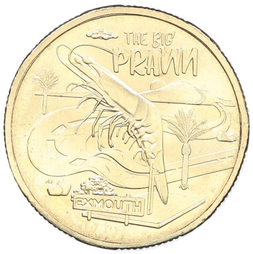 1 доллар 2025 года Австралия «Австралийские Большие Вещи — Большая креветка» — Фото №1