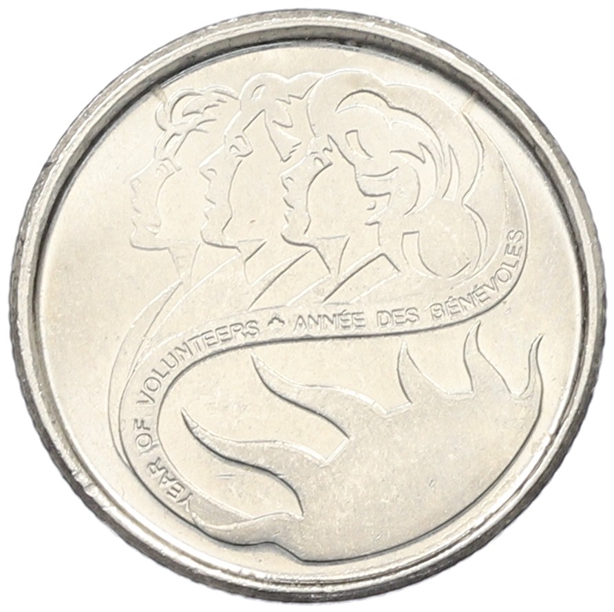 10 центов 2001 года Канада «Международный год добровольцев» — Фото №1