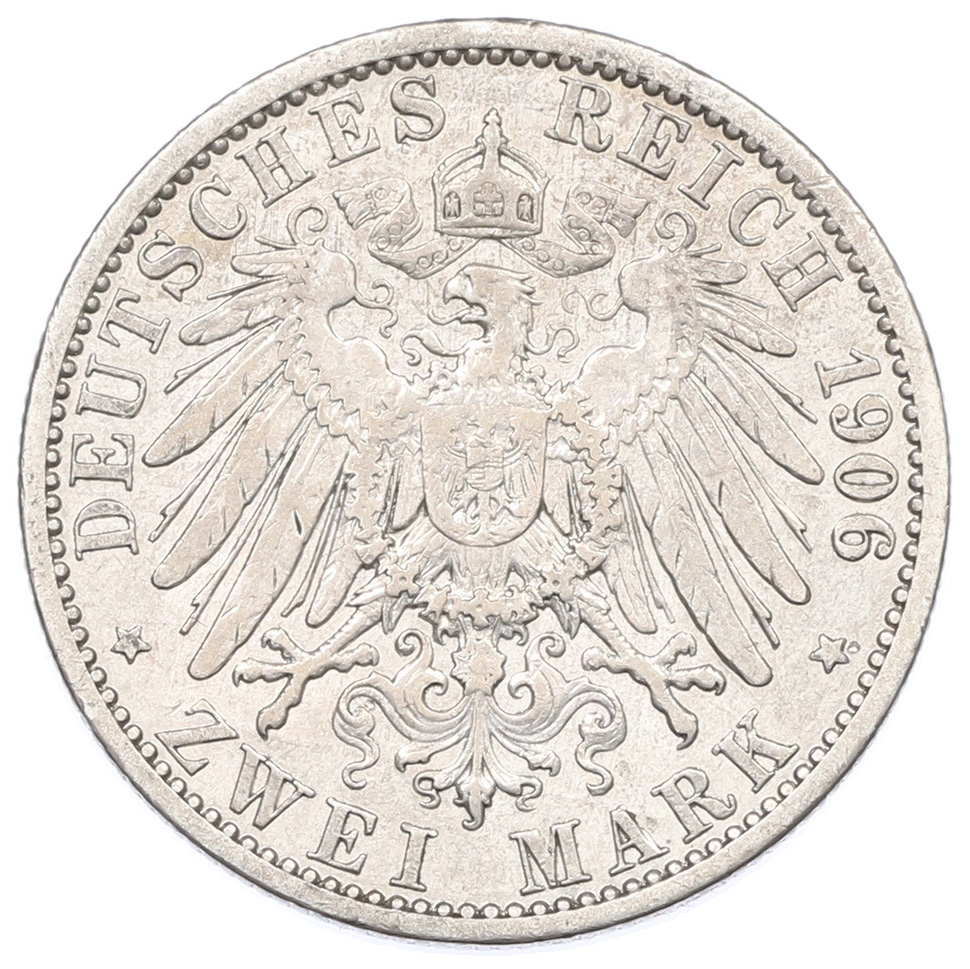 2 марки 1906 года Германия (Пруссия) — Фото №2