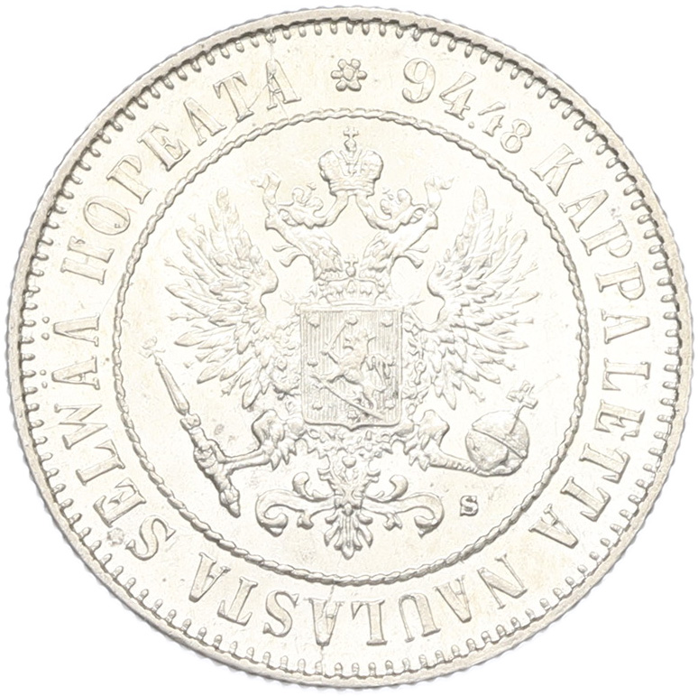 1 марка 1915 года Русская Финляндия — Фото №2