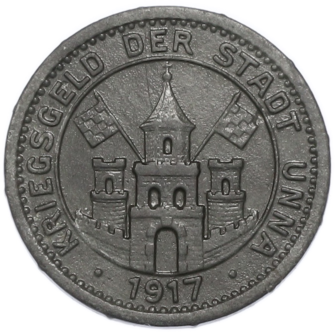10 пфеннигов 1917 года Германия — город Унна (Нотгельд) — Фото №1