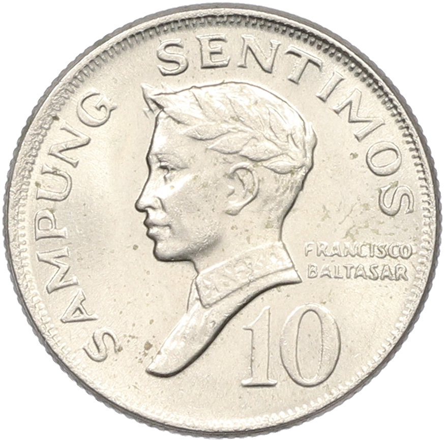 10 сентимо 1974 года Филиппины — Фото №1