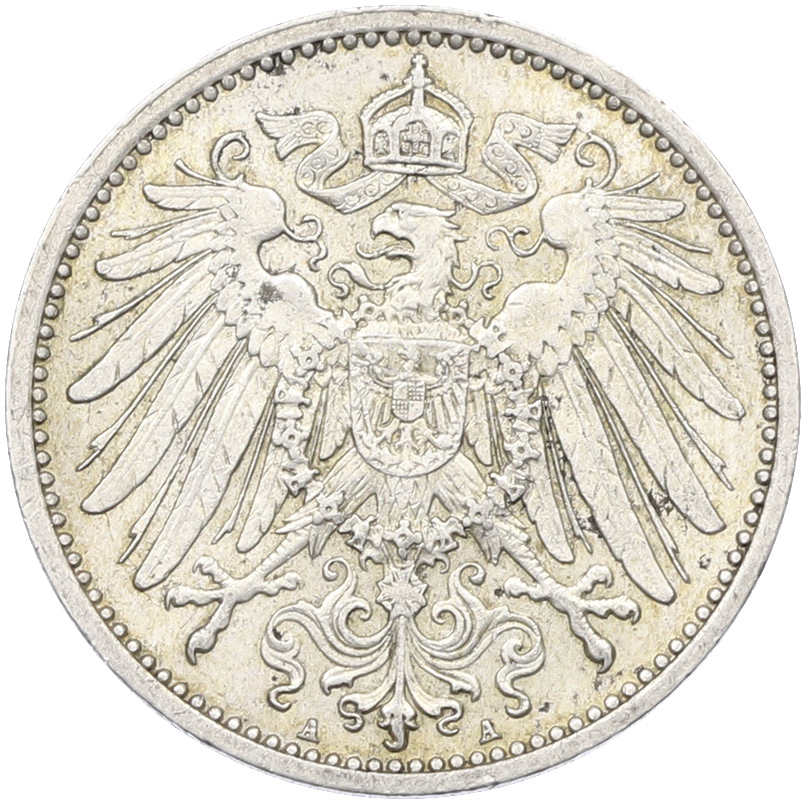 1 марка 1914 года A Германия — Фото №2