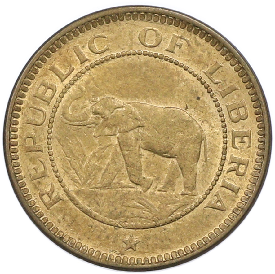 1/2 цента 1937 года Либерия — Фото №2