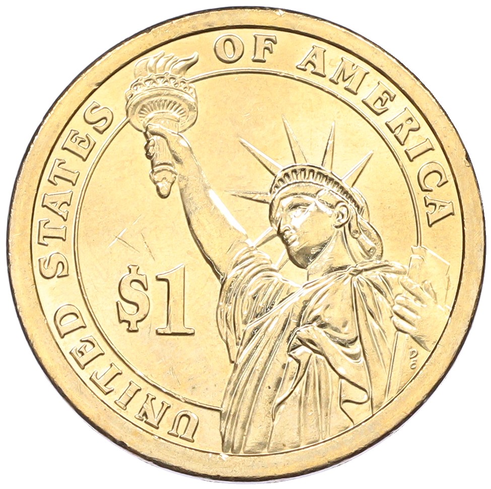 1 доллар 2011 года (P) США «19-й президент США Ратерфорд Берчард Хейс» — Фото №2