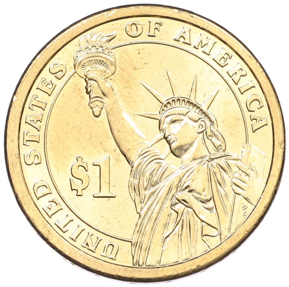1 доллар 2009 года (Р) США «10-й президент США Джон Тайлер» — Фото №2