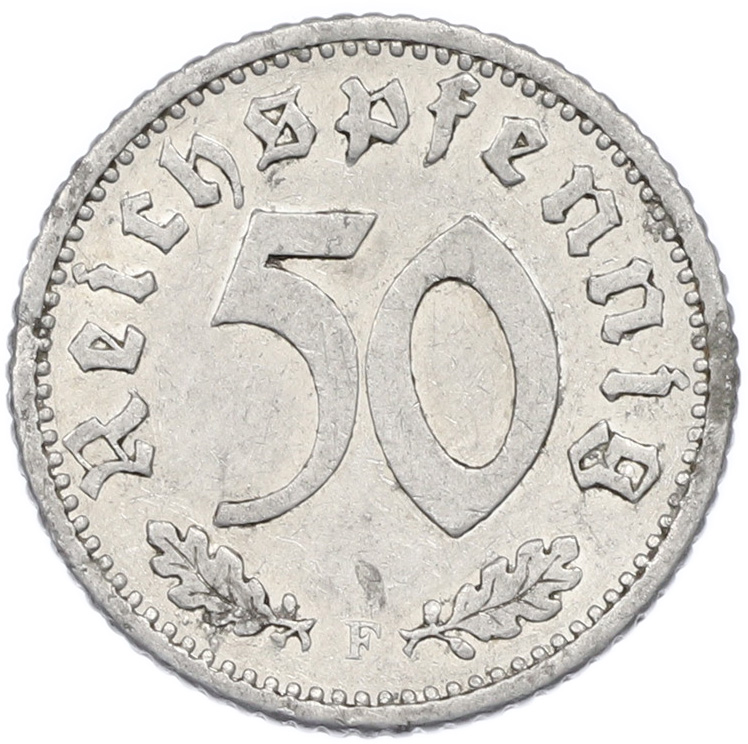 50 рейхспфеннигов 1935 года F Германия — Фото №2