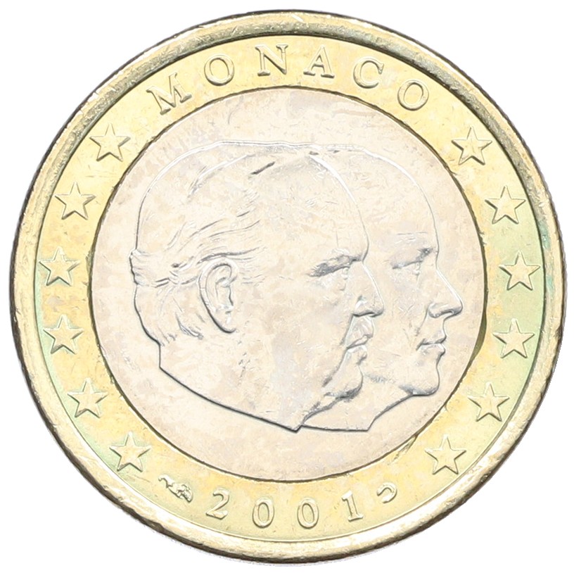 1 евро 2001 года Монако — Фото №1