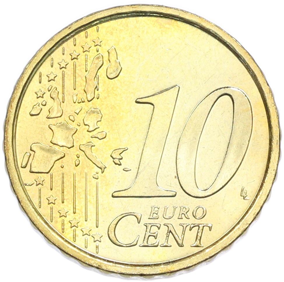 10 евроцентов 2004 года Италия — Фото №2