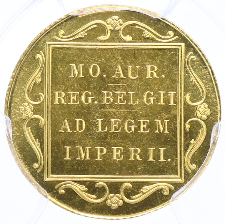 1 дукат 1985 года Нидерланды — в слабе PCGS (PR67DCAM) — Фото №2