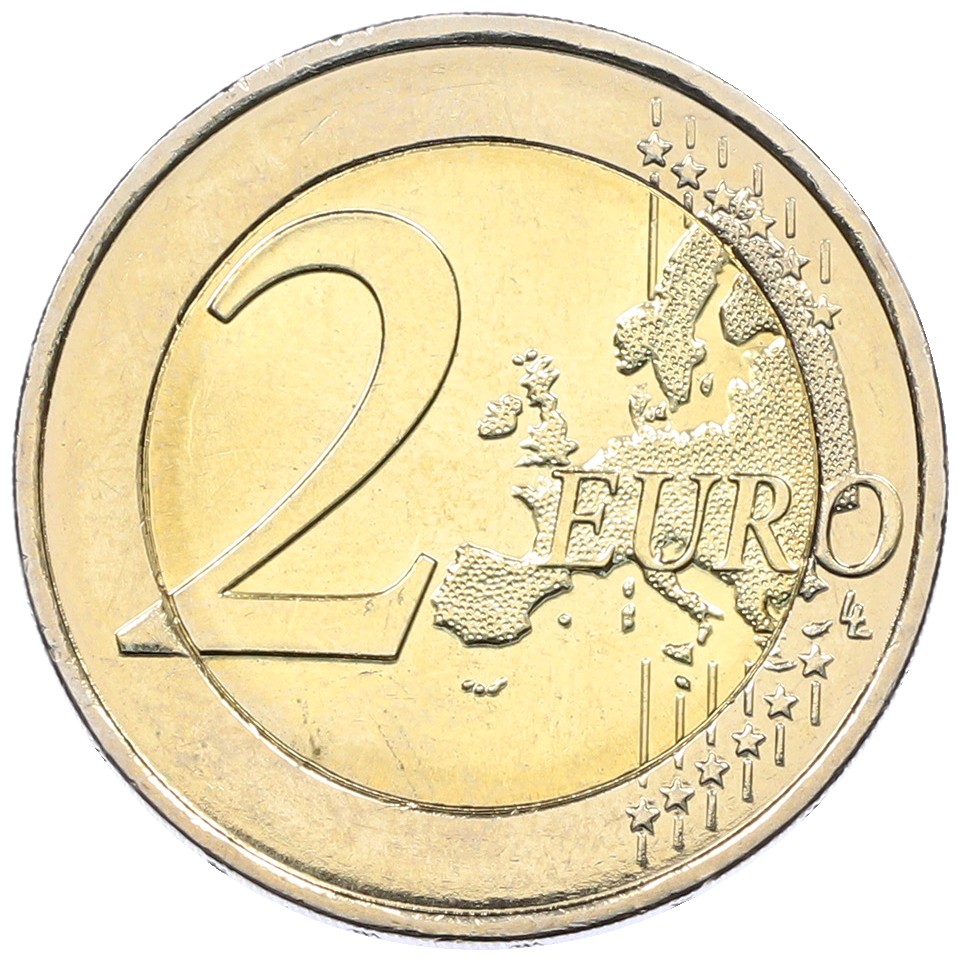 2 евро 2021 года Монако — Фото №2