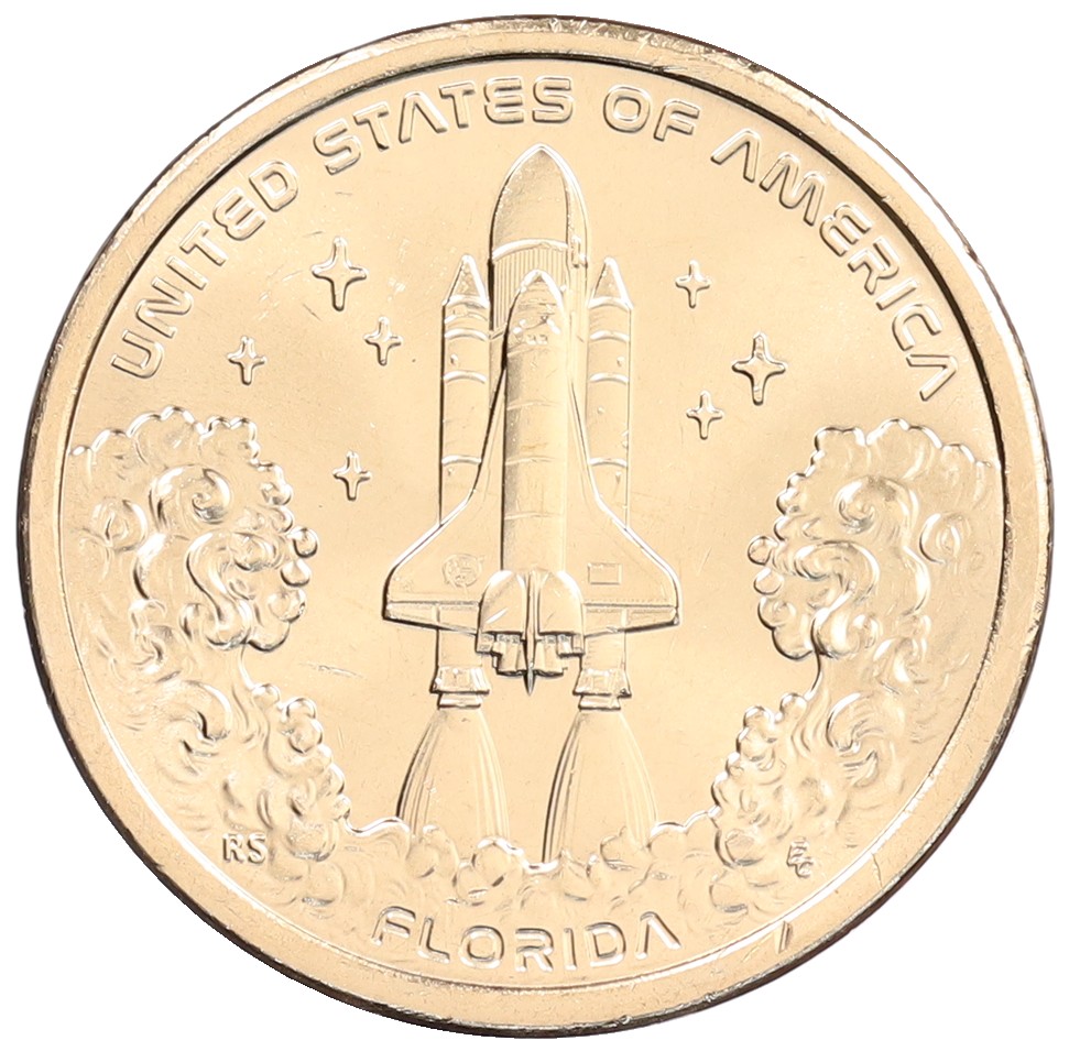 1 доллар 2025 года Р США «Американские инновации — Флорида (Мыс Канаверал)» — Фото №1