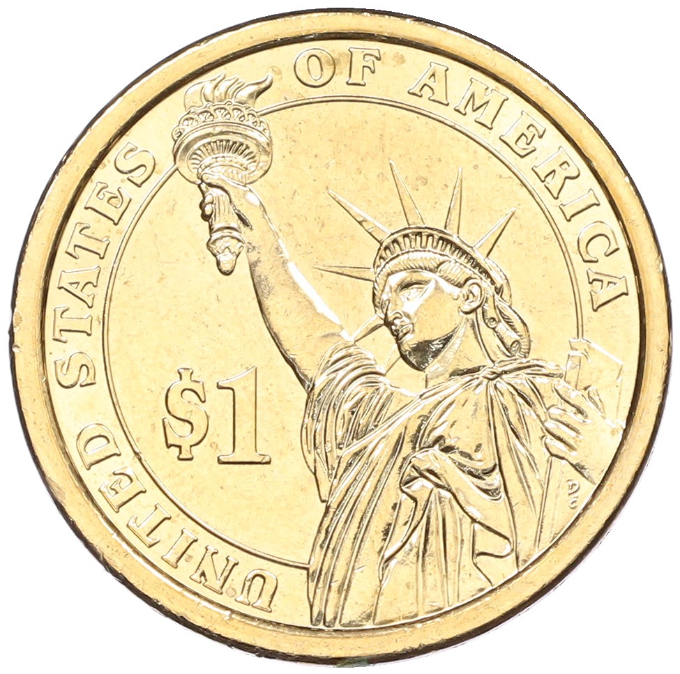 1 доллар 2012 года (P) США «23-й президент США Бенджамин Гаррисон» — Фото №2