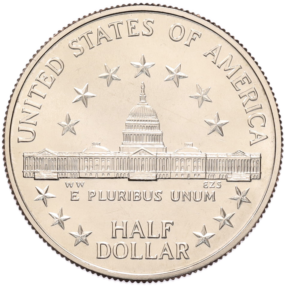1/2 доллара (50 центов) 1989 года D США «200 лет Конгрессу» — Фото №2