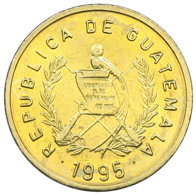 1 сентаво 1995 года Гватемала — Фото №2