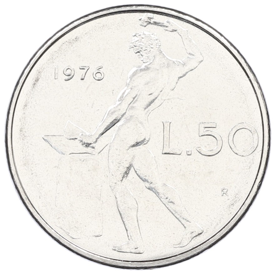 50 лир 1976 года Италия — Фото №1