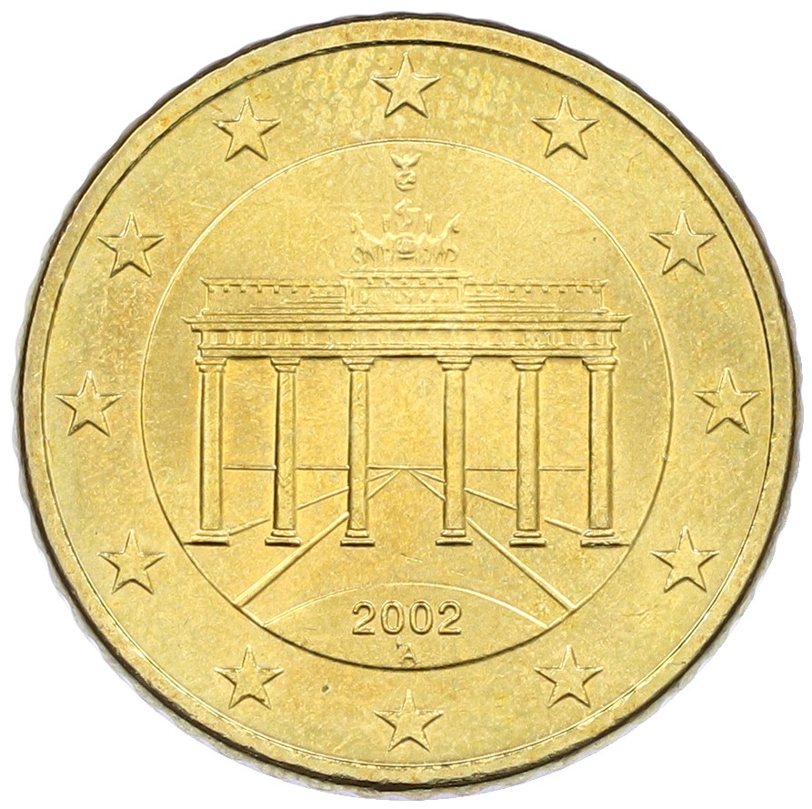 50 евроцентов 2002 года А Германия — Фото №1