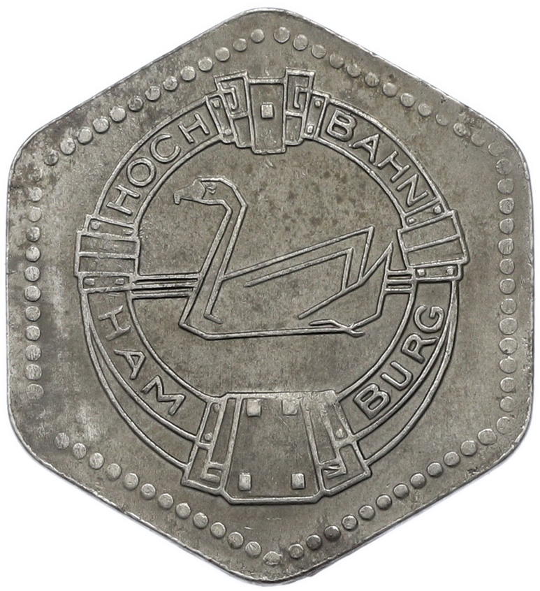 30 пфеннигов 1921-1922 года Германия — город Гамбург (Транспортный нотгельд) — Фото №1