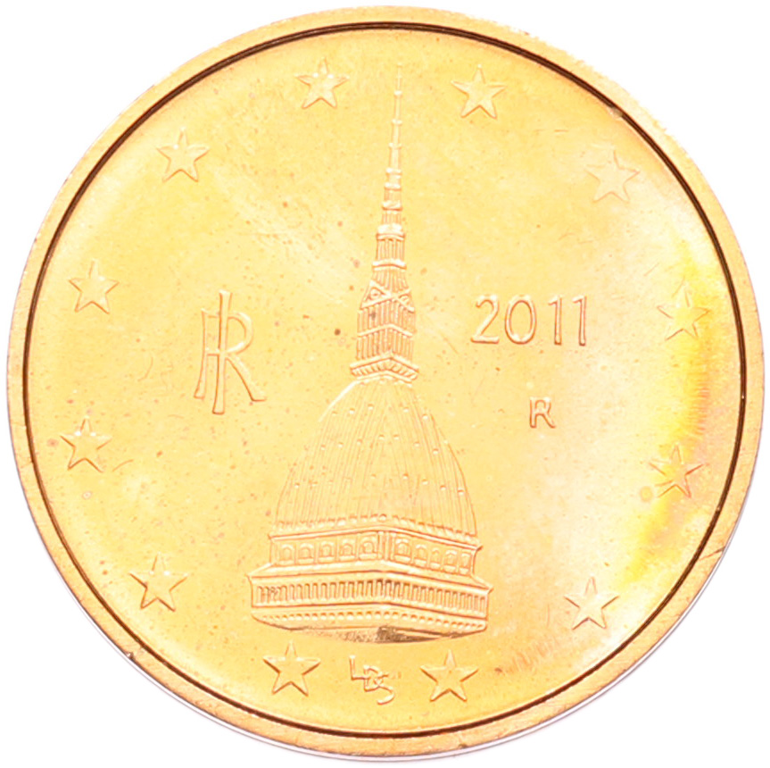 2 евроцента 2011 года Италия — Фото №1