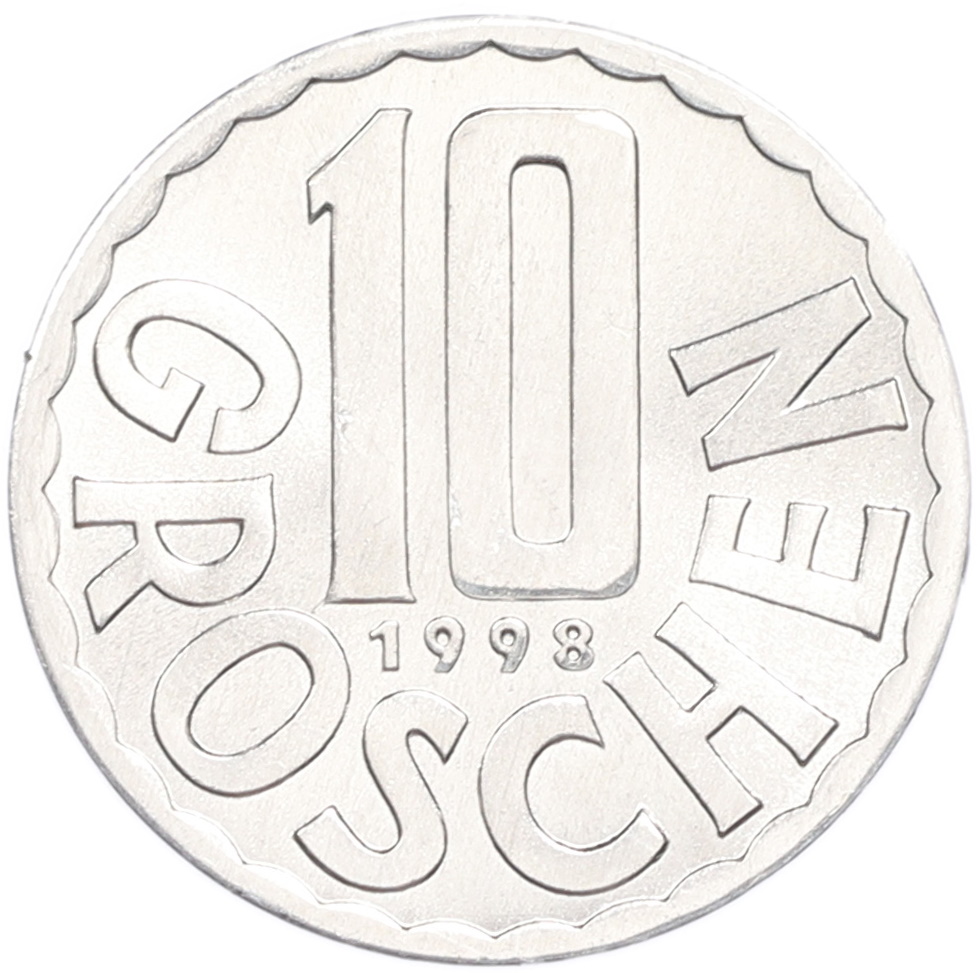 10 грошей 1998 года Австрия — Фото №1
