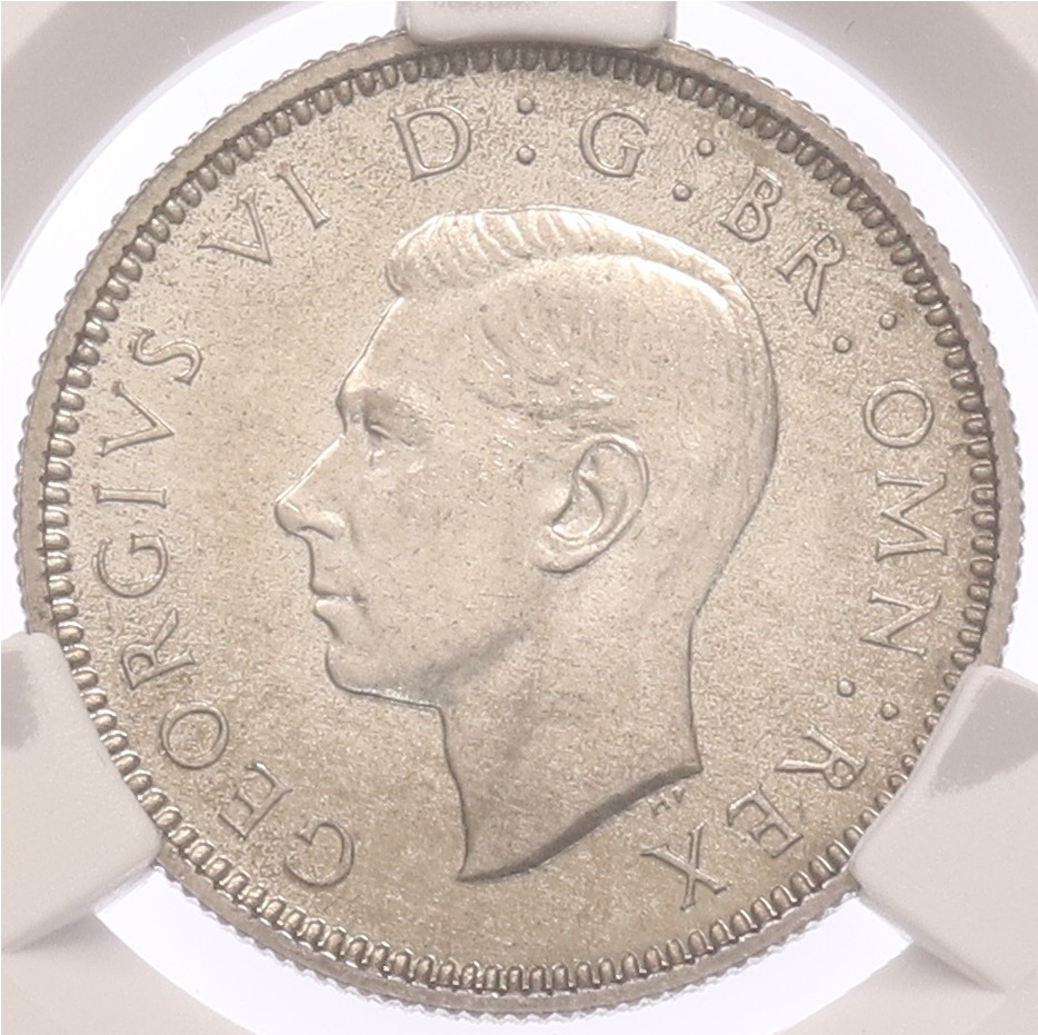 6 пенсов 1937 года Великобритания — в слабе CPRC (PF65) — Фото №2