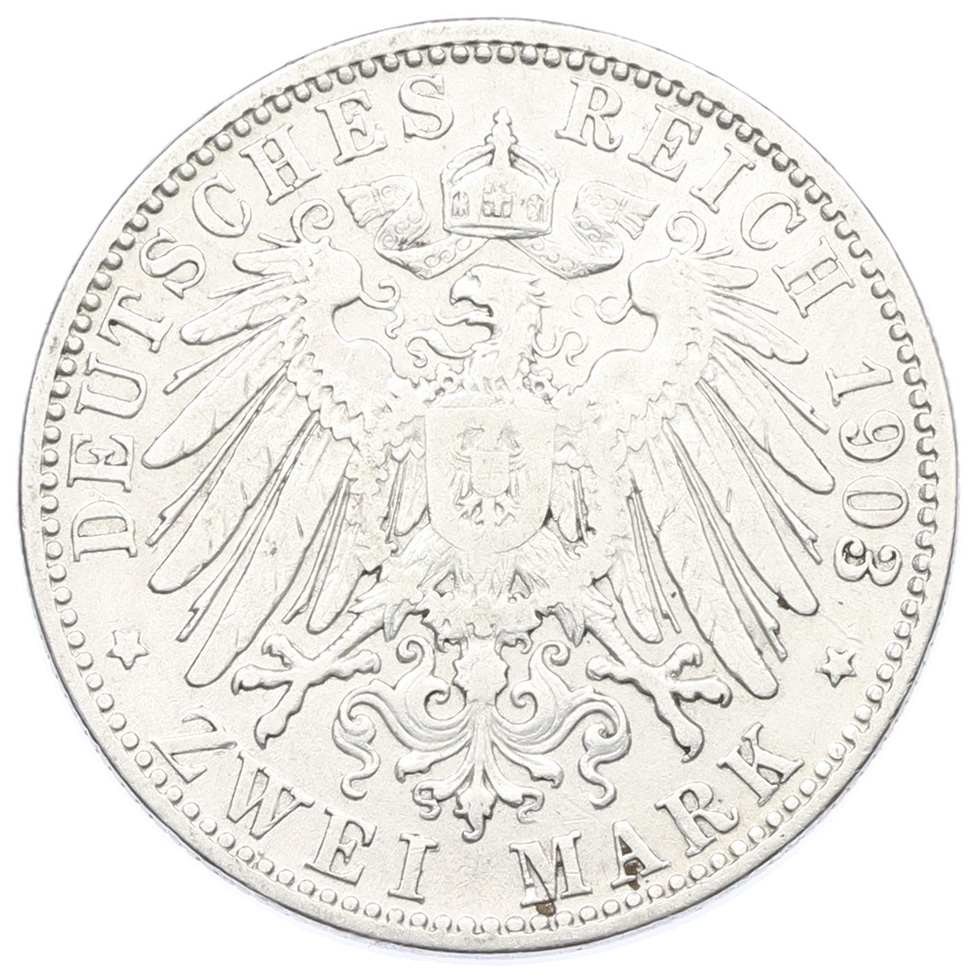 2 марки 1903 года Германия (Бавария) — Фото №2