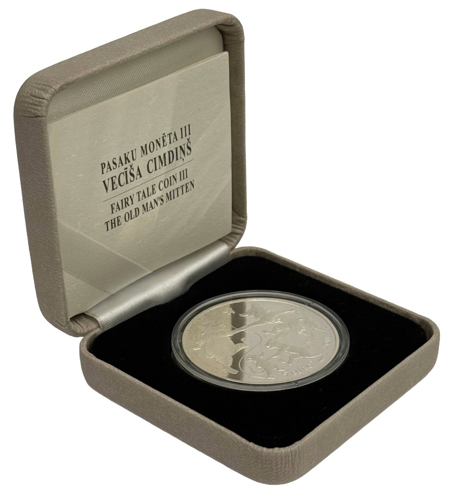 5 евро 2017 года Латвия «Сказки — Дедушкина рукавичка» — Фото №3