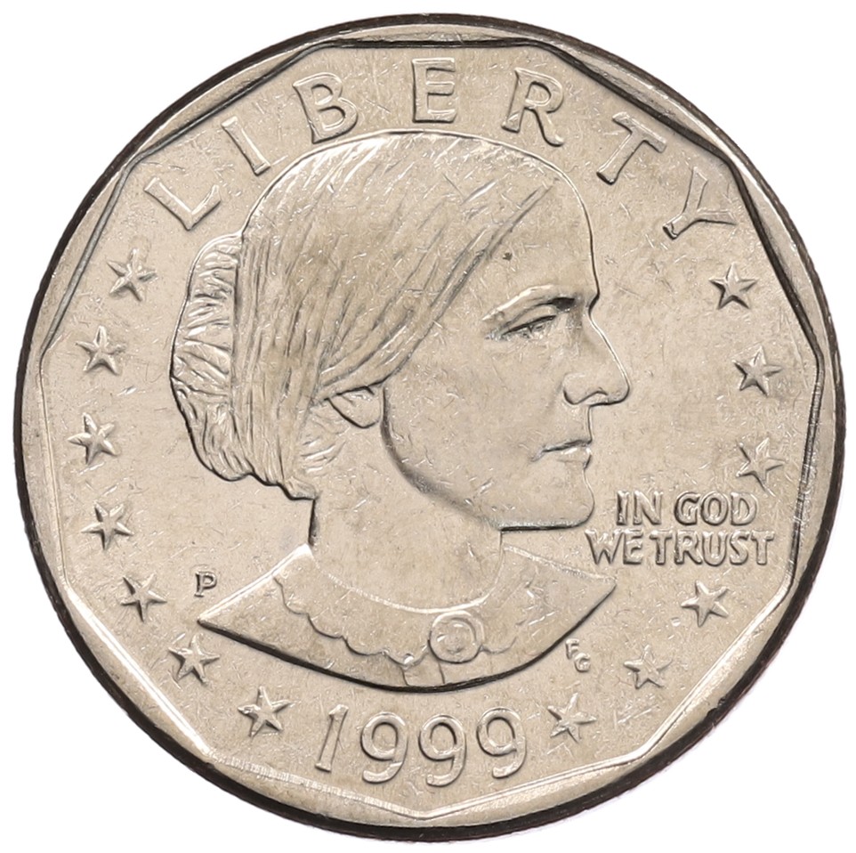 1 доллар 1999 года P США «Сьюзен Энтони» — Фото №1