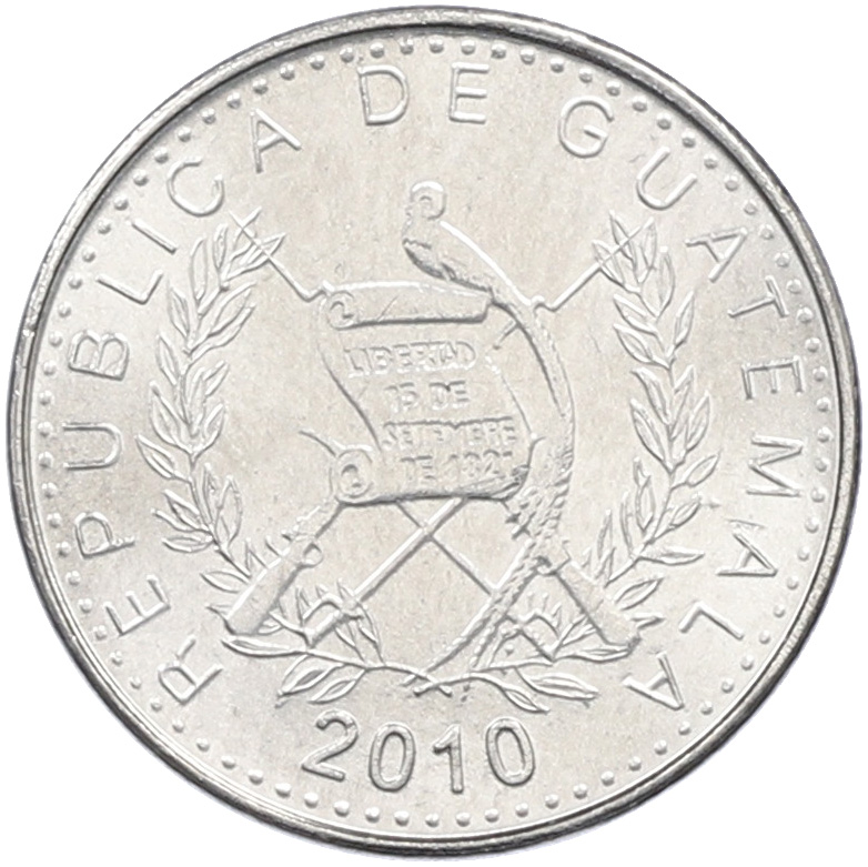 5 сентаво 2010 года Гватемала — Фото №2