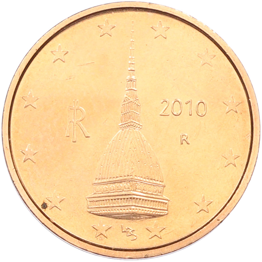 2 евроцента 2010 года Италия — Фото №1