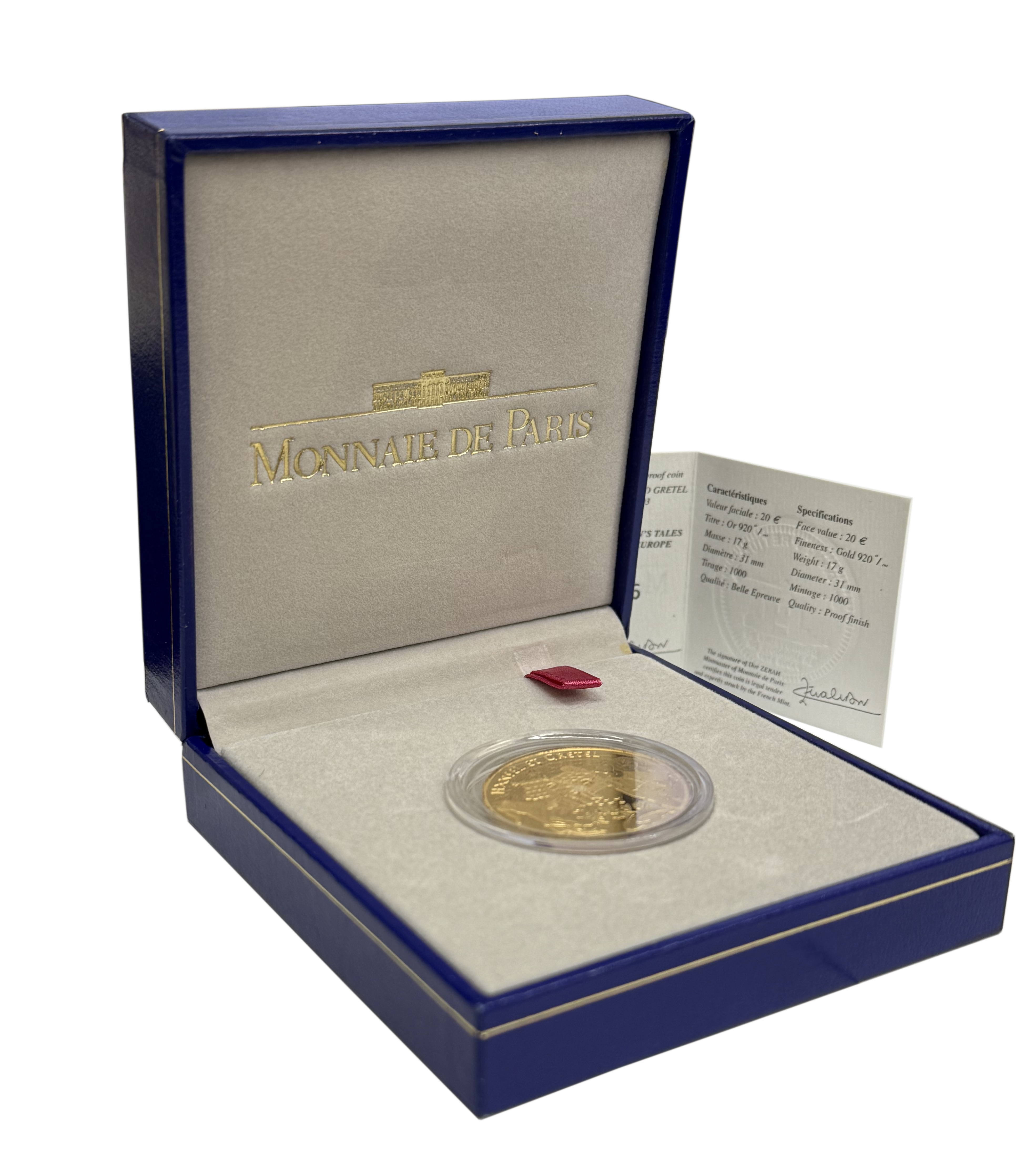 20 евро 2003 года Франция «Персонажи сказок — Гензель и Гретель» — Фото №3