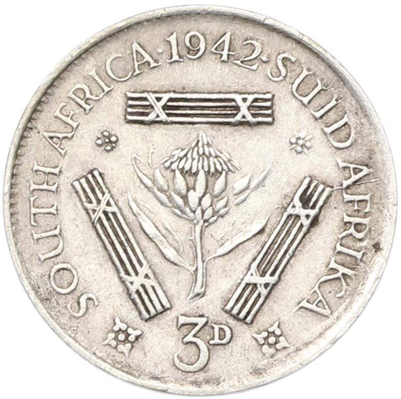 3 пенса 1942 года Британская Южная Африка — Фото №1