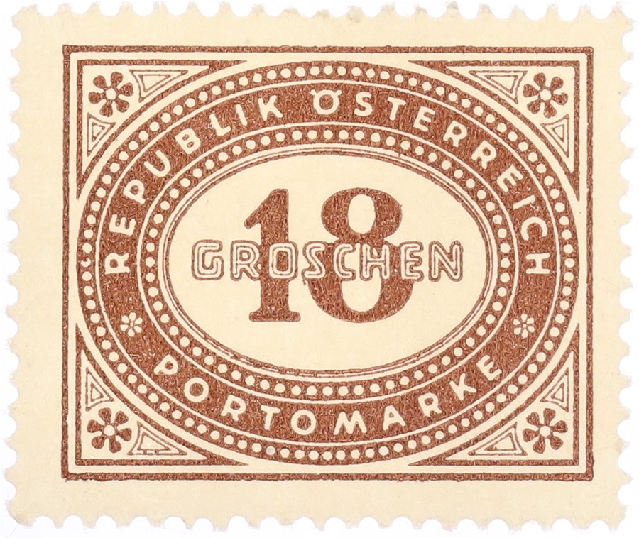Почтовая марка 18 грошей 1947 года Австрия — Фото №1