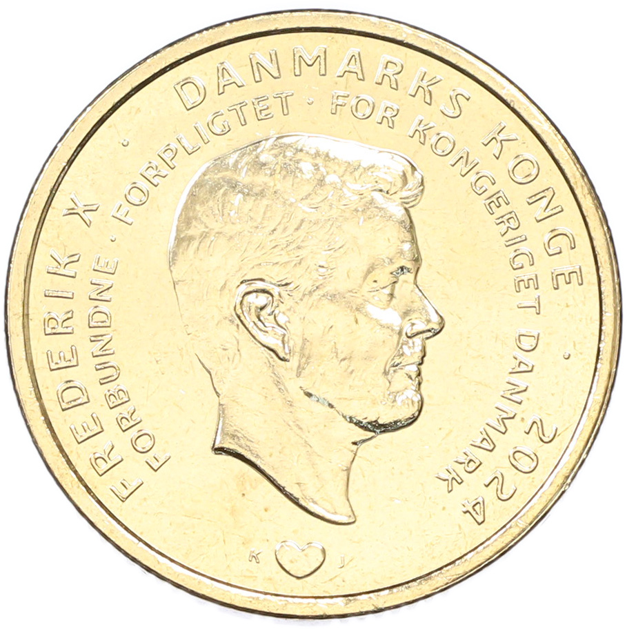 20 крон 2024 года Дания «Отречение королевы Маргрете II от престола» — Фото №2