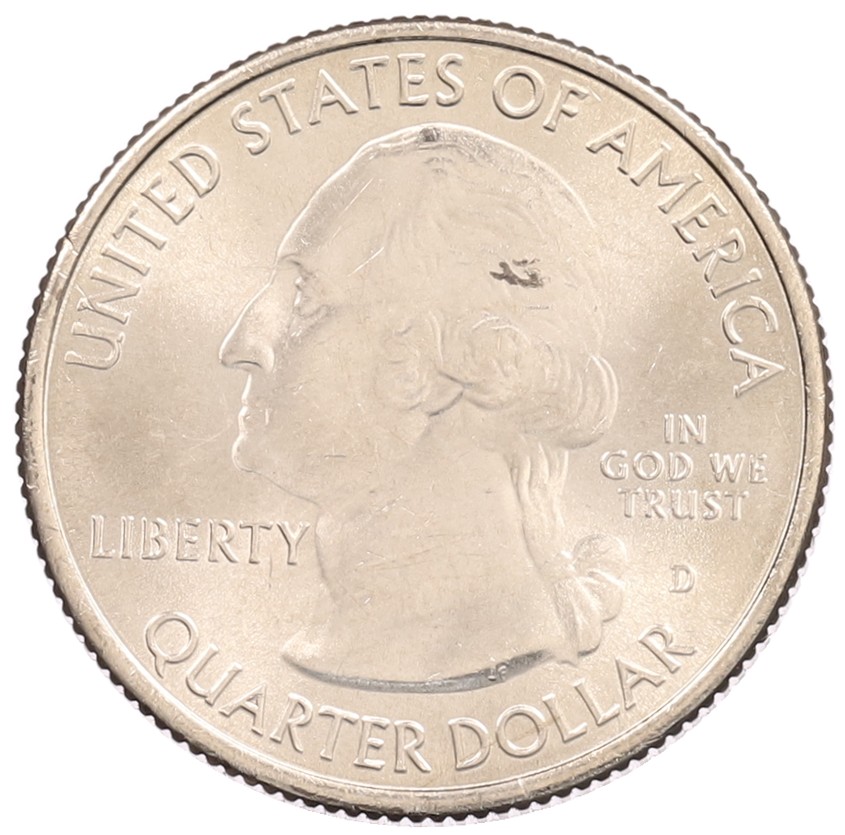 1/4 доллара (25 центов) 2016 года D США «Национальные парки — №33 Харперс Ферри» — Фото №2