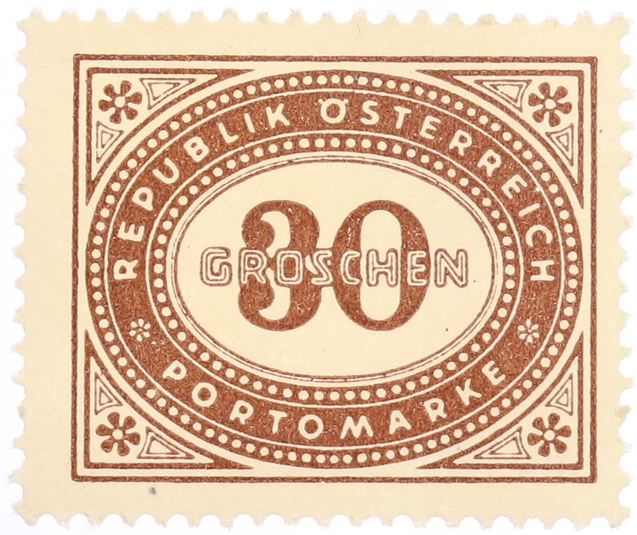 Почтовая марка 30 грошей 1947 года Австрия — Фото №1