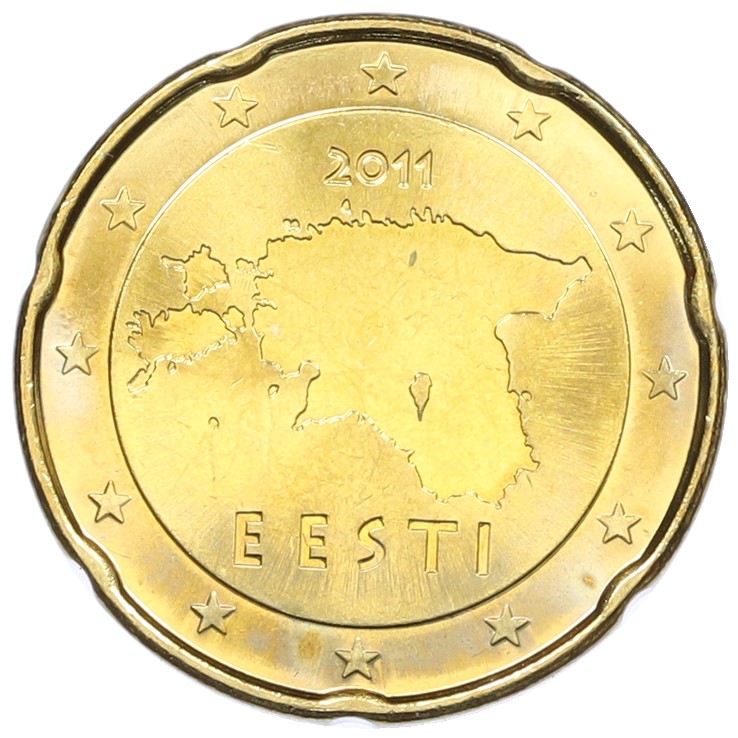 20 евроцентов 2011 года Эстония — Фото №1