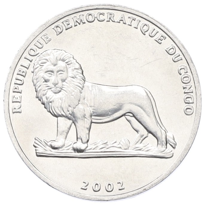 25 сантимов 2002 года Конго (ДРК) «Животные — Гривистый баран» — Фото №2