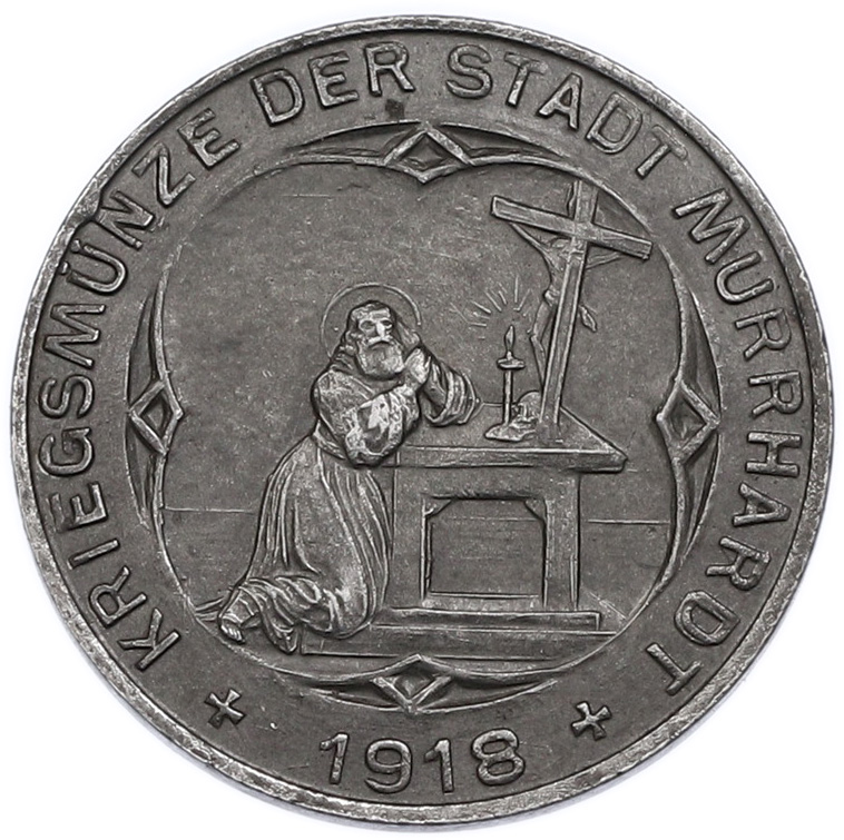 50 пфеннигов 1918 года Германия — город Муррхардт (Нотгельд) — Фото №1