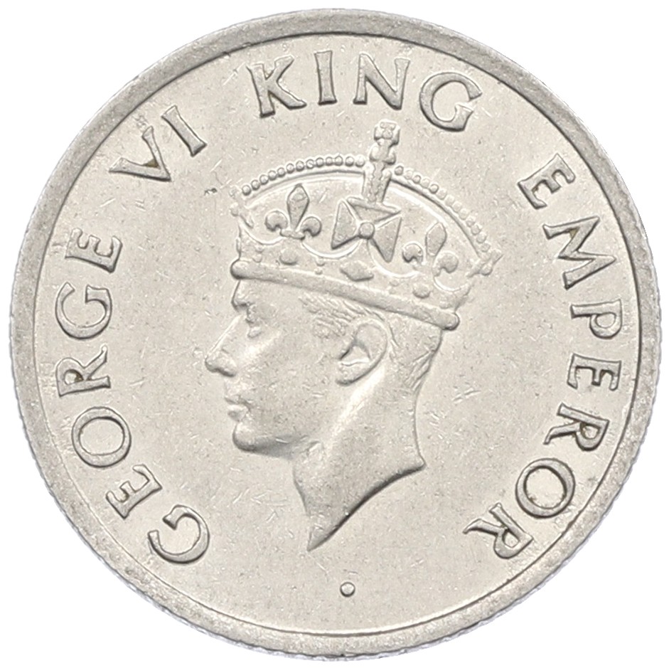 1/4 рупии 1946 года Британская Индия — Фото №2