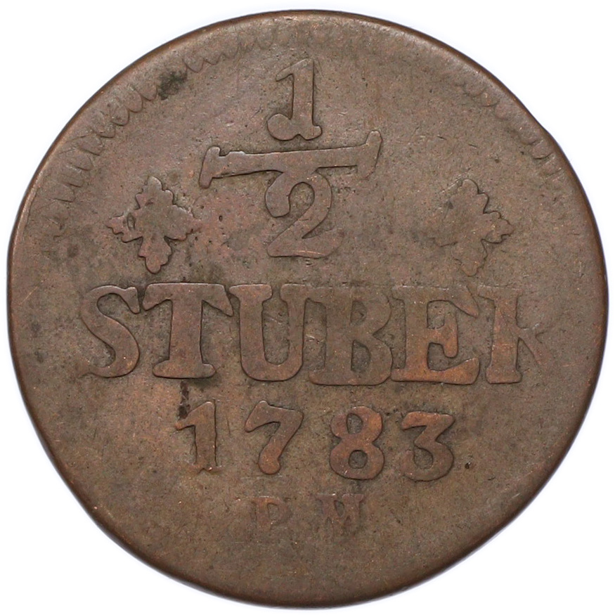 1/2 стюбера 1783 года Юлих-Берг — Фото №1