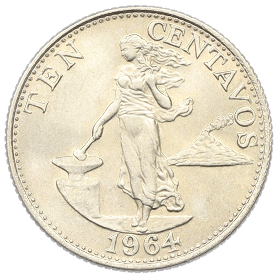 10 сентаво 1964 года Филиппины — Фото №1
