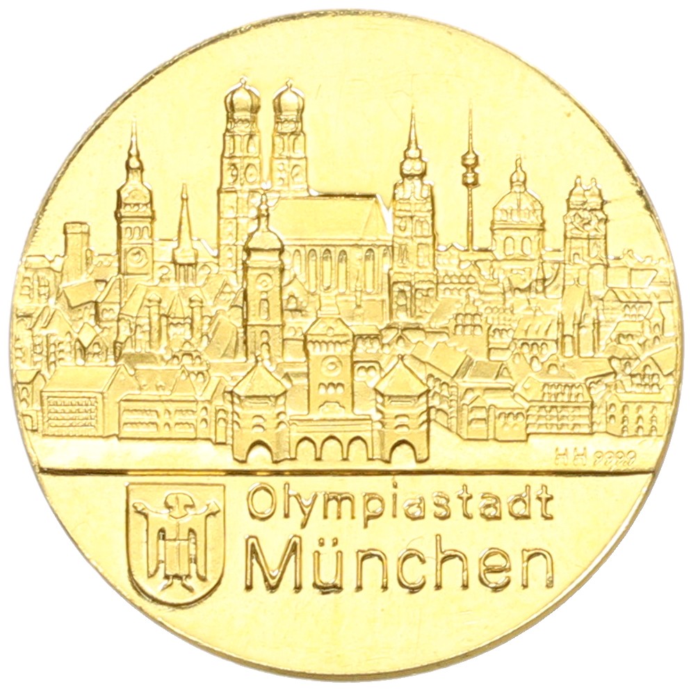Жетон 1972 года Западная Германия (ФРГ) «Олимпиада в Мюнхене» — Фото №1