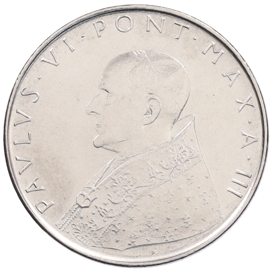 100 лир 1965 года Ватикан — Фото №2
