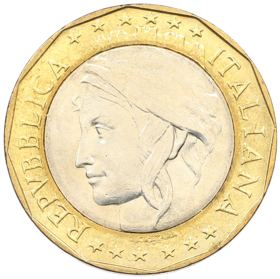 1000 лир 1997 года Италия — Фото №2
