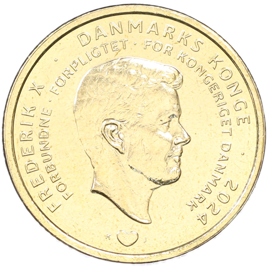 20 крон 2024 года Дания «Отречение королевы Маргрете II от престола» — Фото №2