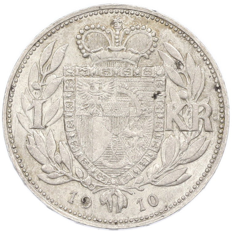 1 крона 1910 года Лихтенштейн — Фото №1