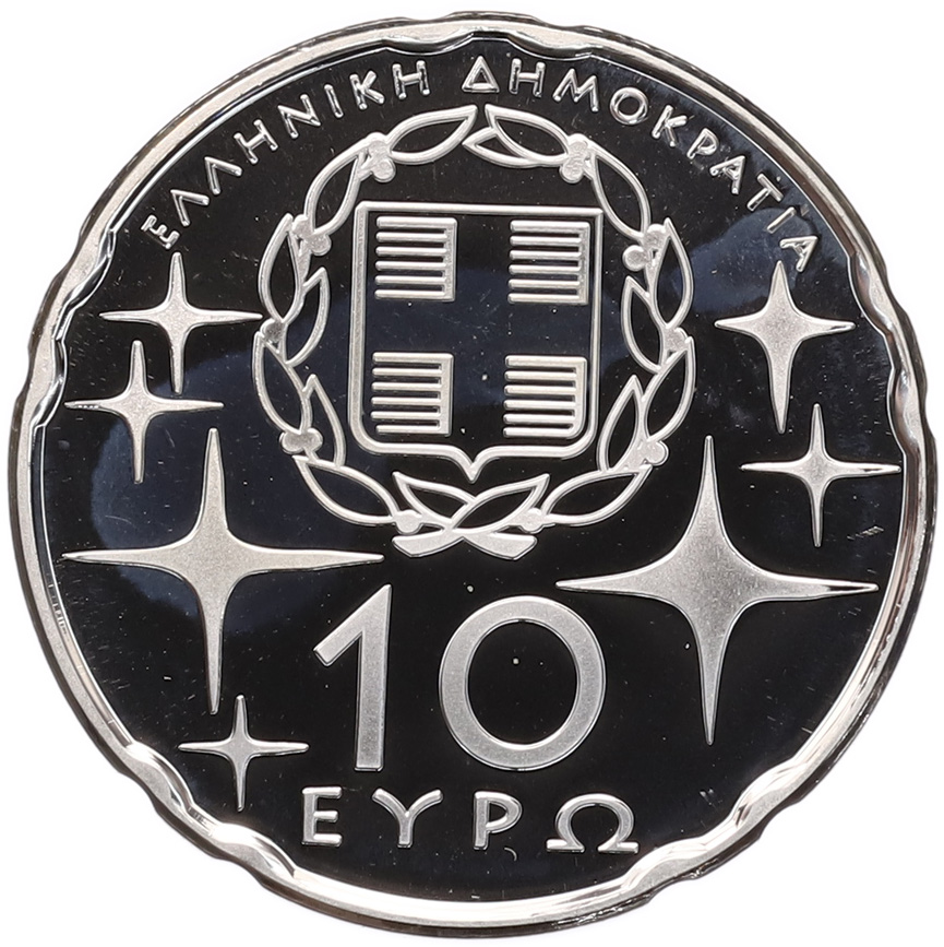 10 евро 2009 года Греция «Международный год астрономии» — Фото №2