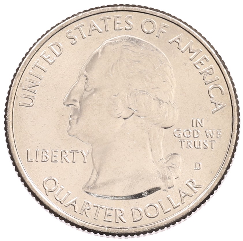 1/4 доллара (25 центов) 2016 года D США «Национальные парки — №32 Национальный парк Камберленд-Гэп» — Фото №2