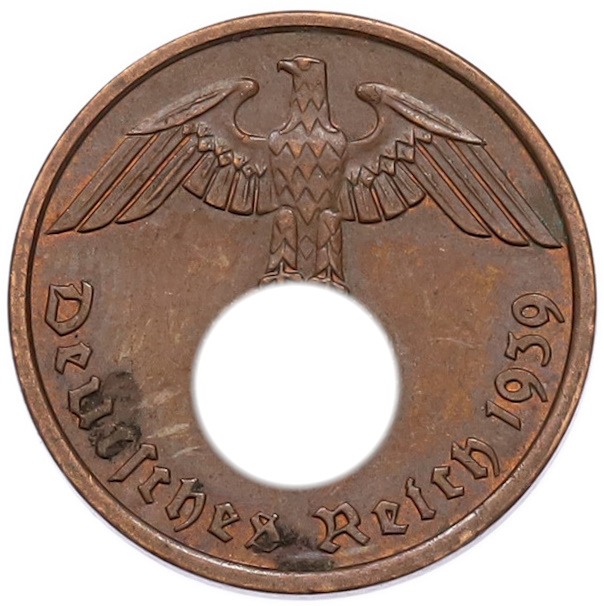2 рейхспфеннига 1939 года A Германия — Фото №1